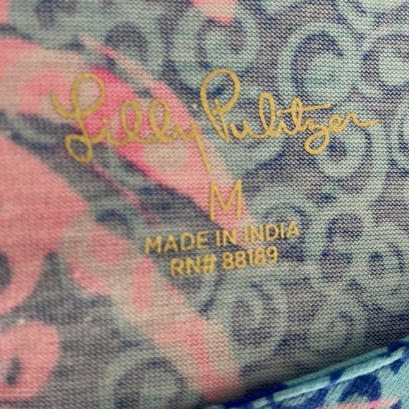 Lilly Pulitzer Marlie Dress Borealis Blue Tropic Down Low - Medium - Picture 5 of 13